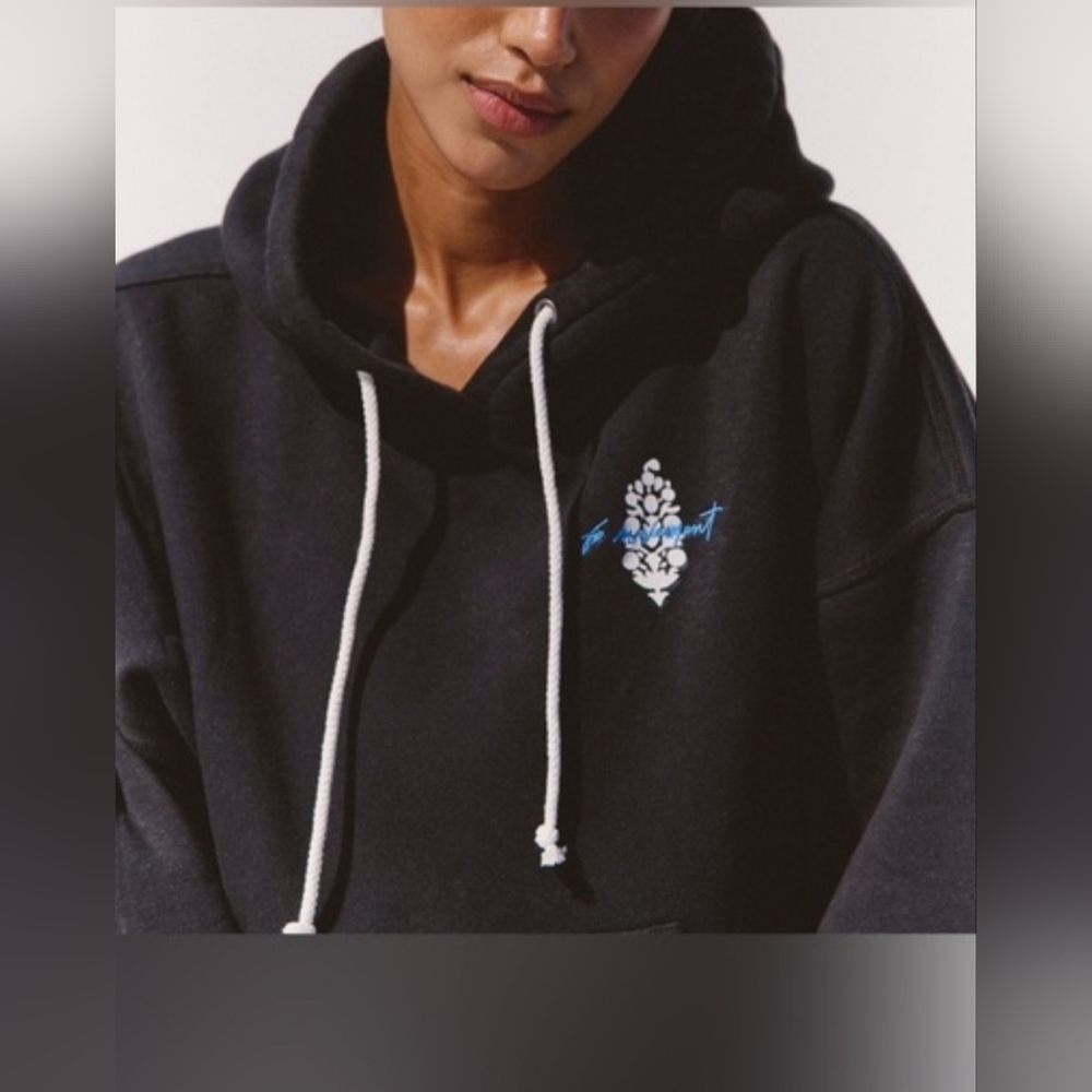 NWOT Free People Movement Final Call Logo Hoodie SMALL - Picture 3 of 11